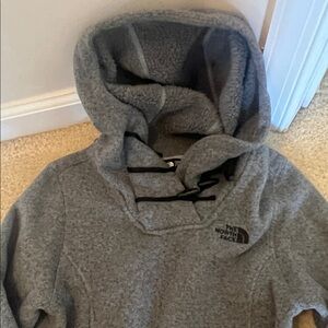 The North Face Charcoal Hooded Sweatshirt worn 2x